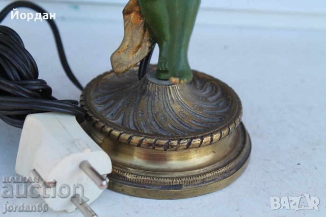 Стара месингова лампа, снимка 2 - Антикварни и старинни предмети - 38786060