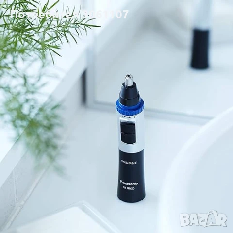 Тример за нос и уши Panasonic ER-GN30-K503, Батерии, Миещ се, Черен/Сребрист, снимка 7 - Други - 51366215