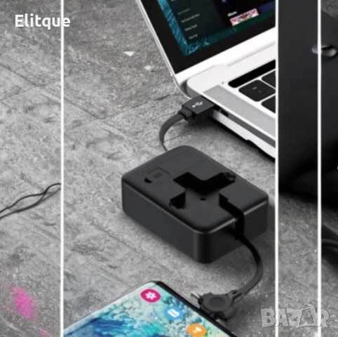 Троен USB преходник за телефон, снимка 5 - Други стоки за дома - 52869602