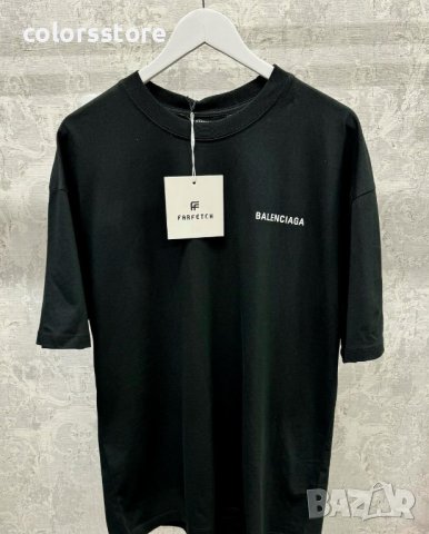Мъжка Черна тениска Balenciaga кодBr781, снимка 2 - Тениски - 44206997