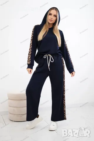 Дамски комплект от две части от вискоза с леопардово райе, 8цвята , снимка 2 - Комплекти - 47328834