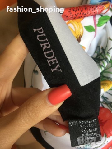 Шал с флорални мотиви, снимка 4 - Шалове - 37448434