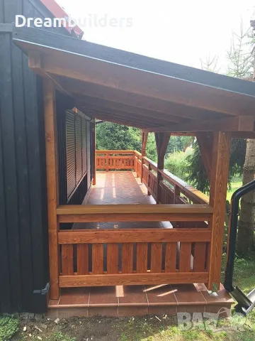 Изработка и монтаж на дървени конструкции - навеси, беседки, тераси, снимка 7 - Ремонти на покриви - 50412253