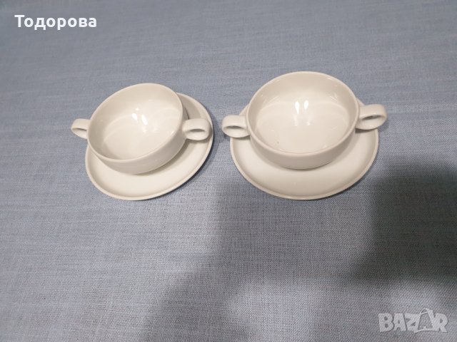 Порцеланов сет-чаши,купи с две дръжки Schonwald  Germany , снимка 2 - Сервизи - 35007476