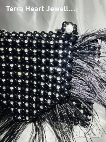 Чанта от пера перли и кристали, снимка 18 - Чанти - 52061060