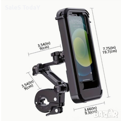 Стойка за телефон за велосипед, автоматично изваждане на телефона, метална скоба, снимка 7 - Аксесоари за велосипеди - 44667975
