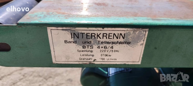 Шлайф машина Inerkrenn BTS 4x6/4, снимка 7 - Други инструменти - 51579757