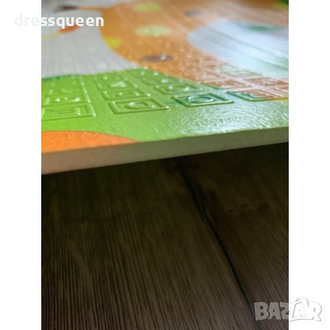 4133 Сгъваемо детско килимче за игра, топлоизолиращо 180x200x1cm Жираф и Писта с ВЛАКЧЕТА, снимка 12 - Други - 44615661