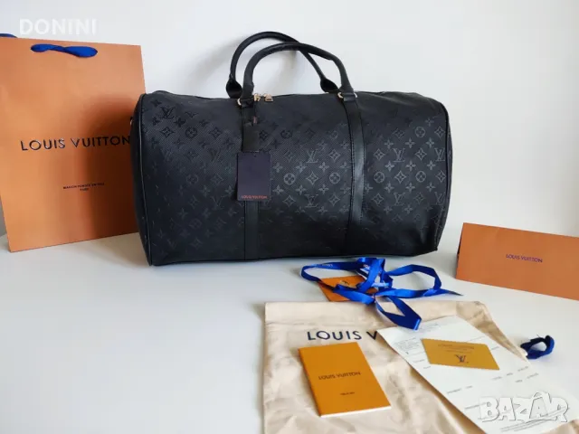 Louis Vuitton Пътна чанта, фитнес чанта, уикенд чанта, кожа, снимка 1 - Чанти - 49256778