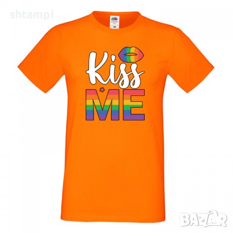  Мъжка тениска Kiss Me multicolor Прайд,Празник.Повод,Изненада, снимка 8 - Тениски - 37102936