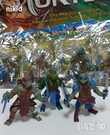 1 бр Костенурките нинджа пластмасова фигурка играчка за игра и украса торта фигурки, снимка 3 - Фигурки - 23569823