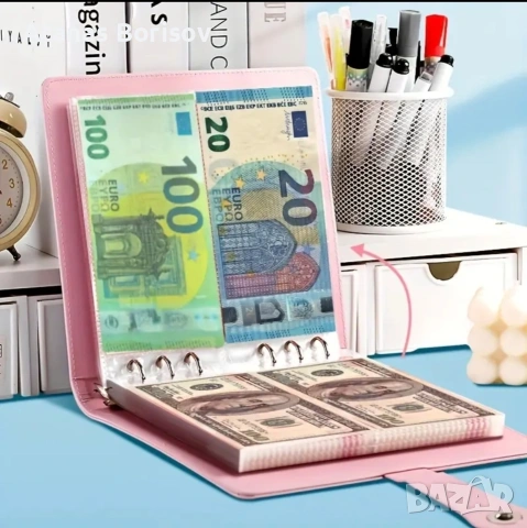 Класьор/Албум за 200бр. банкноти, снимка 3 - Нумизматика и бонистика - 53927880