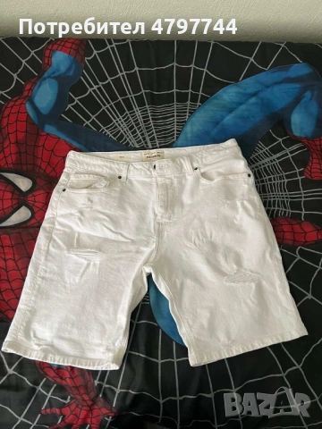 Къс дънков панталон