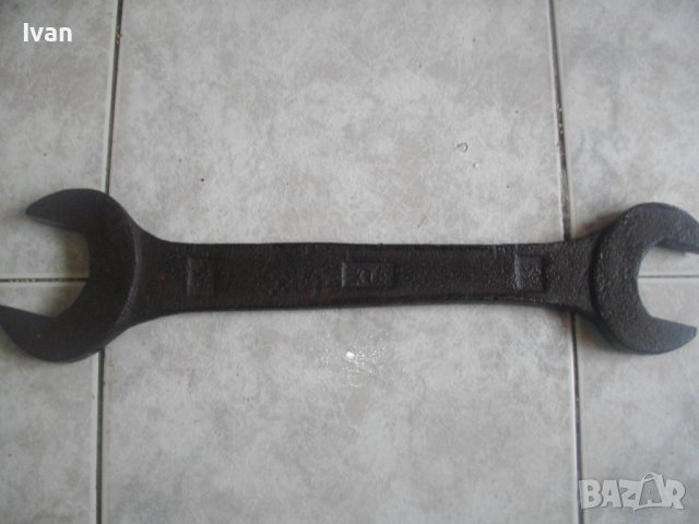 Размер 52-58мм-Голям Гаечен Ключ-За Камиони/Селскостопански Машини-Закалена Стомана-455мм, снимка 2 - Ключове - 40087672