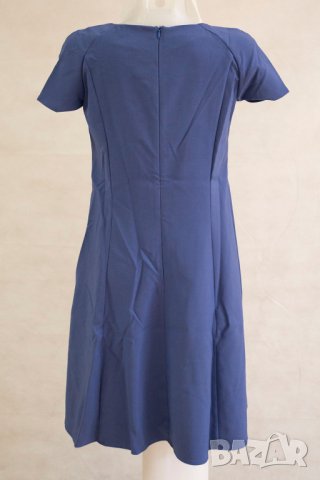 Рокля с къси ръкави в тъмносиньо марка Soleil - XL, снимка 2 - Рокли - 38403984