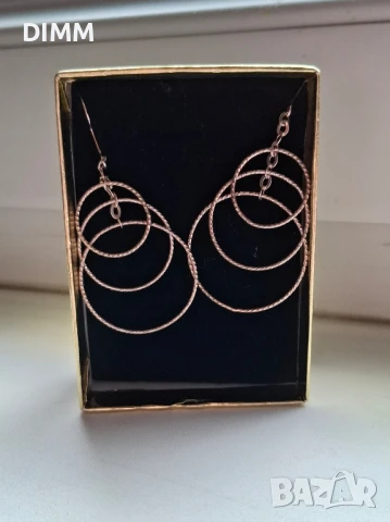 Сребърни висящи обеци 925