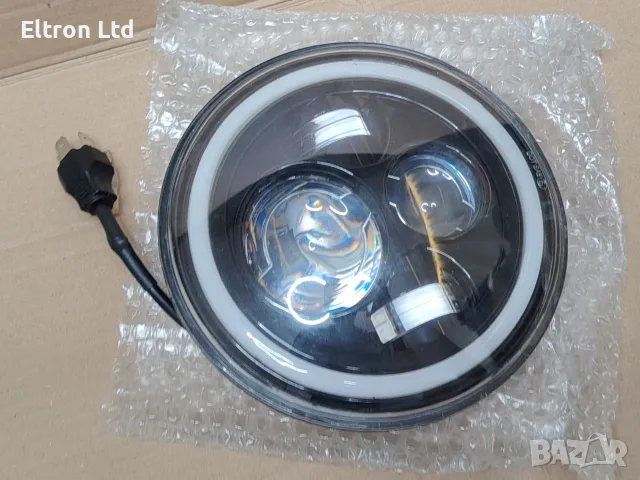 7-инчови RGB LED фарове за Jeep Wrangler JK LJ Lada Niva Golf 2 Cherokee, употребявани, 3 бр с дефек