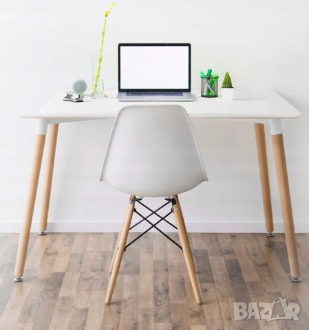 Трапезна маса / бюро в скандинавски стил ModernHome 120*60cm, снимка 10 - Маси - 53380377