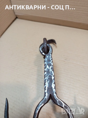 Соц Стар Ръчно Кован Ченгел За Дране На Животни 0.480кг. НОМЕР 779., снимка 6 - Антикварни и старинни предмети - 53878940