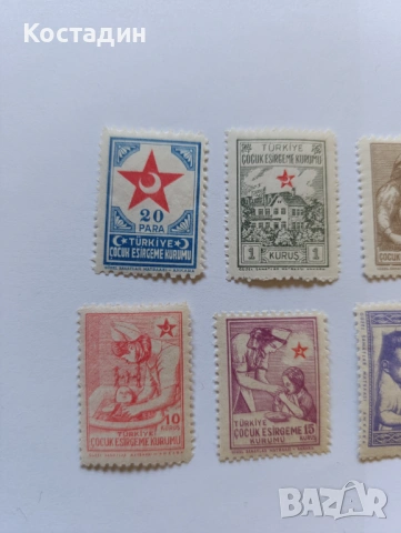 Пощенски марки Турция 1943, снимка 2 - Филателия - 53981722