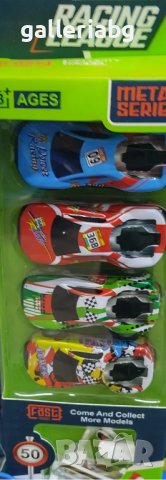 Комплект метални колички 4бр. + знаци