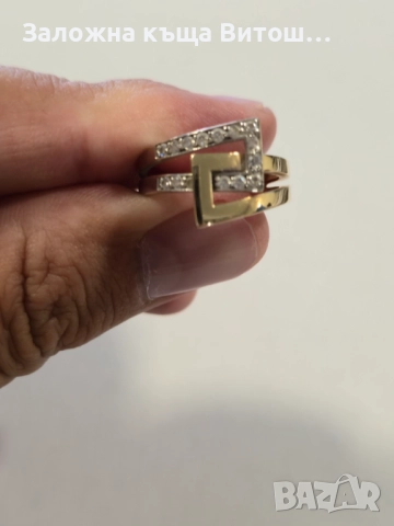 Златен пръстен 14к 4.3гр., снимка 4 - Пръстени - 51691646