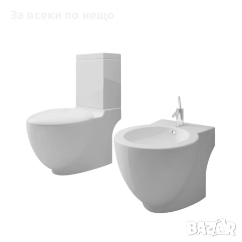 Комплект тоалетна чиния и биде, бял Код P712