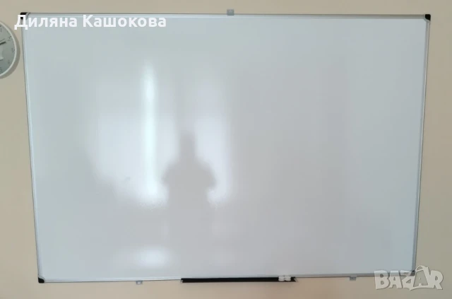 Бяла дъска , 120 x 180 cm,  С алуминиева рамка, снимка 1