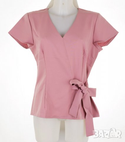 Дамска блуза с къс ръкав в пепел от рози 1st Somnium XL, снимка 2 - Ризи - 36881445