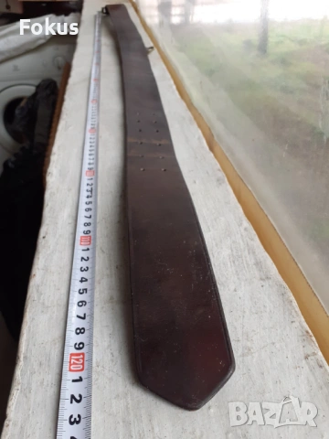 Царски офицерски кожен колан с бронзова тока, снимка 6 - Антикварни и старинни предмети - 53377510