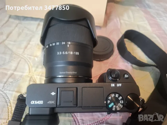 Фотоапарат Sony A6400 +18-135mm1:3,5-5,6 OSS, снимка 2 - Фотоапарати - 55959272
