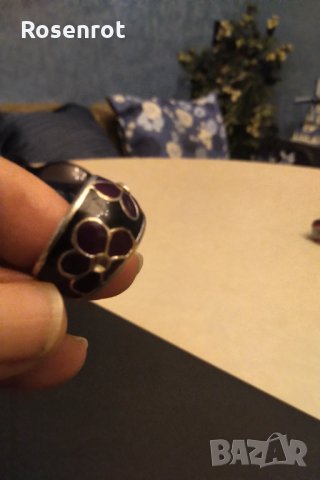 Марков пръстен с емайл РАЗПРОДАЖБА, снимка 6 - Пръстени - 30195722