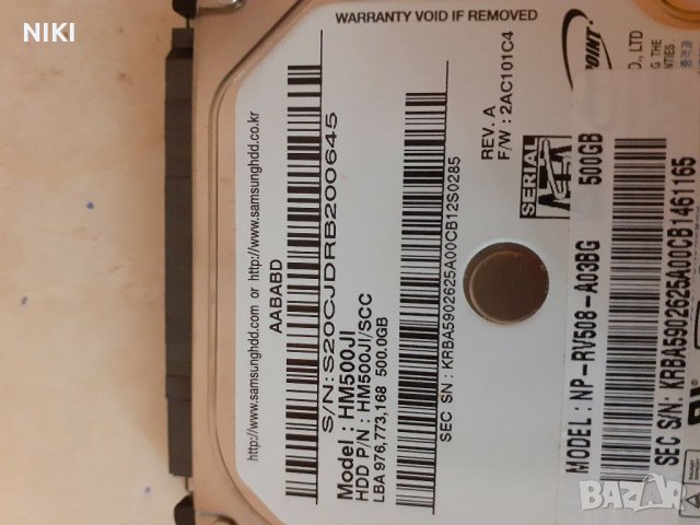 Хард Диск Samsung-HM500JI-500GB, снимка 5 - Твърди дискове - 26617147
