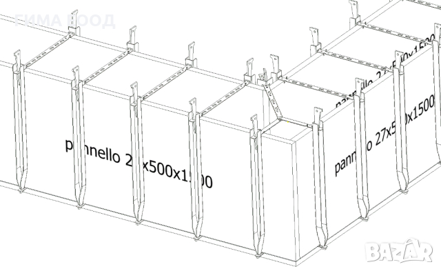 Профили (ригели) за кофраж с кука Италия, снимка 3 - Строителни материали - 40165917