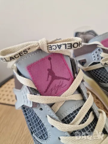 Лимитиран модел NIKE JORDAN RETRO 4 & OFF WHITE , номер 41 ви, снимка 3 - Маратонки - 56241887