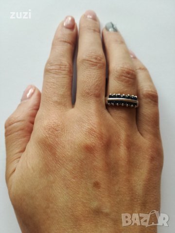 Сребърен пръстен с цирконий - 925 сребро