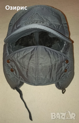 Топла мъжка ушанка с козирка и сваляща се маска - ИЗГОДНО !, снимка 10 - Шапки - 52587556