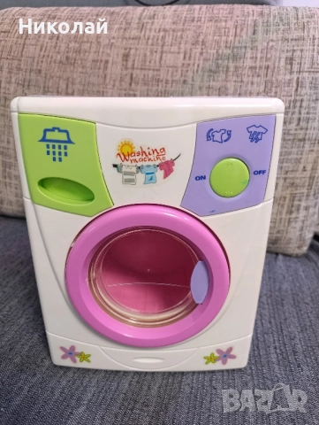 Детска перална машина и кошница за пране., снимка 6 - Електрически играчки - 51711991