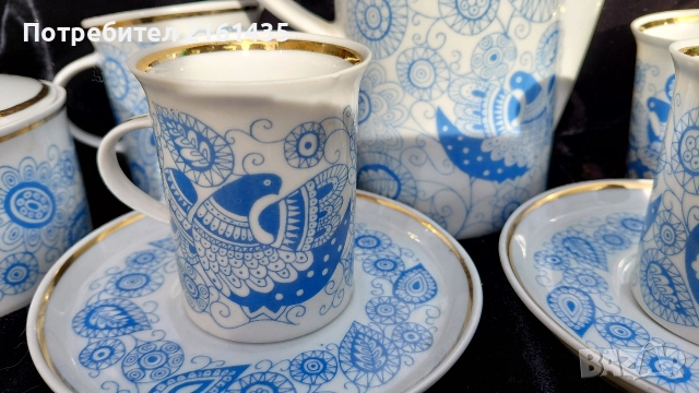 Нов неупотребяван Български порцеланов сервиз за кафе от старото производство , снимка 6 - Сервизи - 52957608