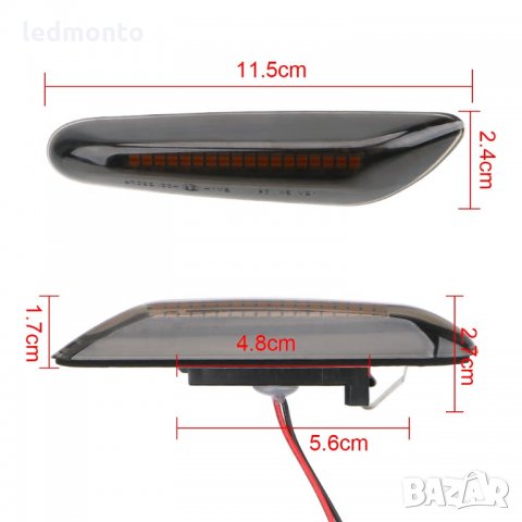 Бягащи лед мигачи лед мигачи BMW E46 E87 E88 E90 E60 E83, снимка 7 - Аксесоари и консумативи - 29839201