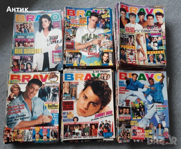 Голяма Колекция Стари Немски Списания BRAVO / POPCORN 175 Броя, снимка 18 - Колекции - 52808633