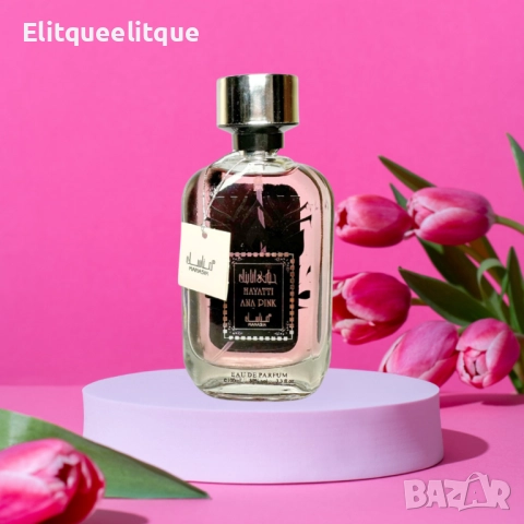 Дамски арабски парфюм Hayatti Ana Pink Manasik Eau De Parfum 100мл, снимка 5 - Дамски парфюми - 52336480