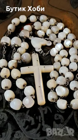 Уникална седефена броеница, снимка 5 - Антикварни и старинни предмети - 48921884