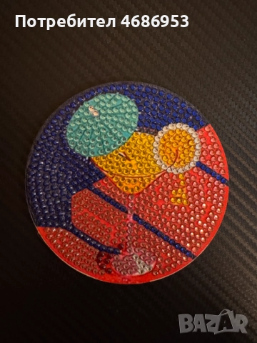 Диамантени поставки за чаши, снимка 4 - Декорация за дома - 52915020