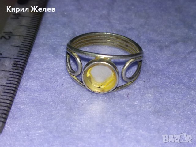 Стар СРЕБЪРЕН АЖУРЕН РЕТРО АРТ ПРЪСТЕН ВИСОКА ПРОБА СРЕБРО с ГНЕЗДО За ВГРАЖДАНЕ на КАМЪК 40545, снимка 11 - Антикварни и старинни предмети - 42762975