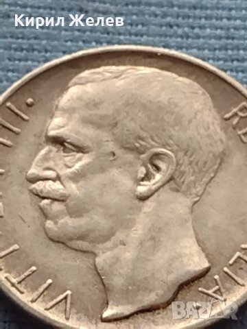 Сребърна монета 0.835 проба 10 лири 1927г. Италия Виктор Емануил трети 39634, снимка 8 - Нумизматика и бонистика - 42752524
