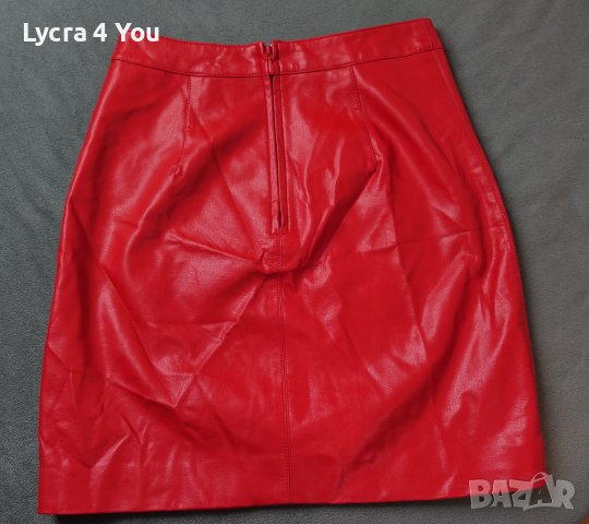 Orsay XS/S (EU 34) ярко червена кожена пола, снимка 7 - Поли - 44446952