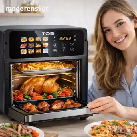 Дигитален фритюрник с горещ въздух 16L 2400W TOBI