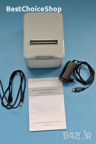 Термален Принтер Bisofice 80 mm, за касови бележки, скорост 220 mm/s, USB + Ethernet (LAN) с ESC/POS, снимка 2 - Принтери, копири, скенери - 54351094