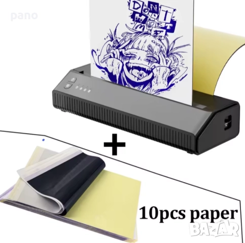 Tattoo printer/ термален тату принтер, за шаблони, татуировки/татуси, снимка 8 - Друго оборудване - 52418348